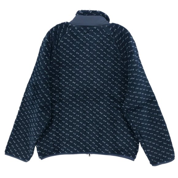 NWT TODD SNYDER Sherpa Sherpa Navy Birdseye Full Zip Jacket MADE IN ITALY - Picture 4 of 9